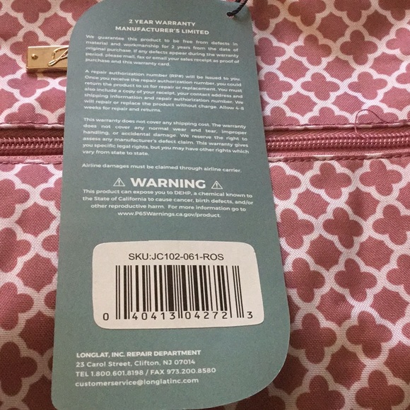 Jenni Chan Pink Geometric Tote Bag - Picture 4 of 13